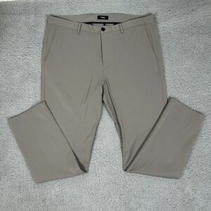 Theory Pants‎ Mens 38 Gray Dress Flat Front Modern Slim Fit Trouser Made USA